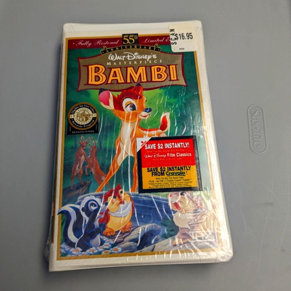 Vintage Disney's Bambi Unopened VHS